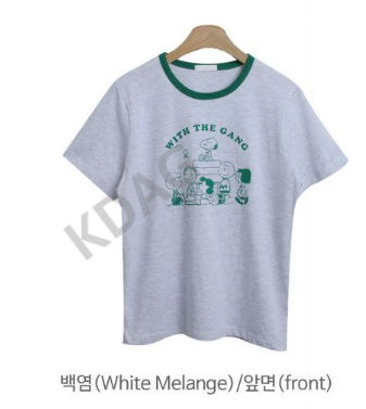 BLESSU韓國直郵東大門實拍女裝新品熱賣休閑24秋冬時尚人氣T恤BLESSUT恤圖色1