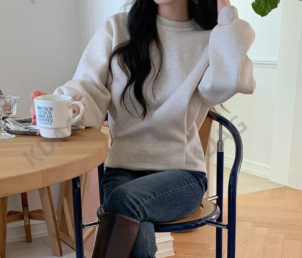 BLESSU韓國直郵東大門代購女裝新款熱賣休閑24秋冬衛衣拉絨BLESSU衛衣