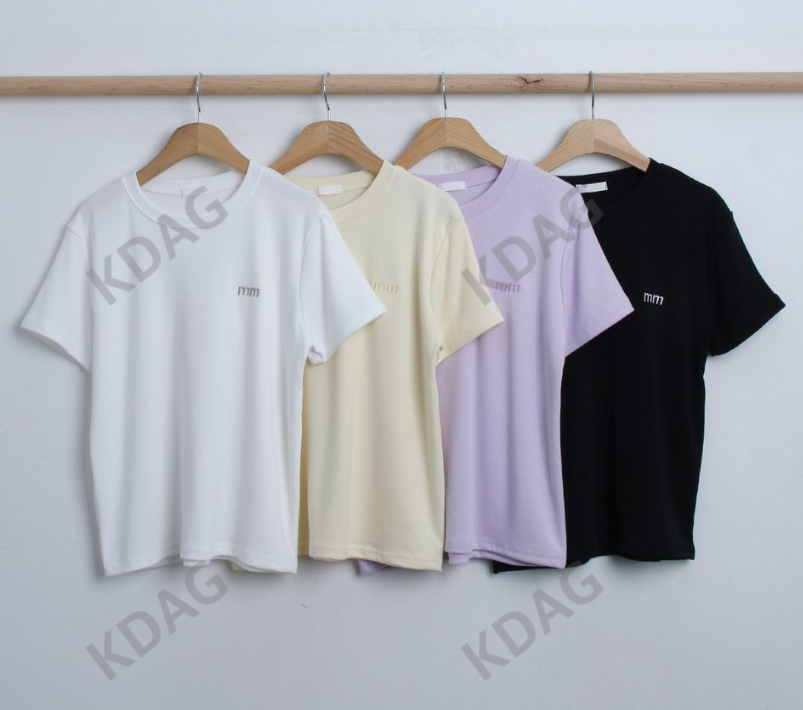 BLESSU韓國直郵東大門代購女裝新品人氣時尚真品休閑T恤刺繡BLESSUT恤