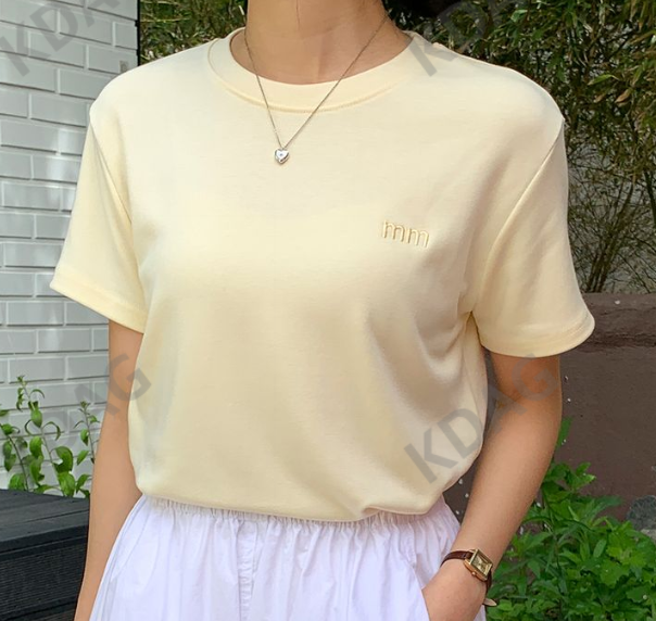 BLESSU韓國直郵東大門代購女裝新品人氣時尚真品休閑T恤刺繡BLESSUT恤