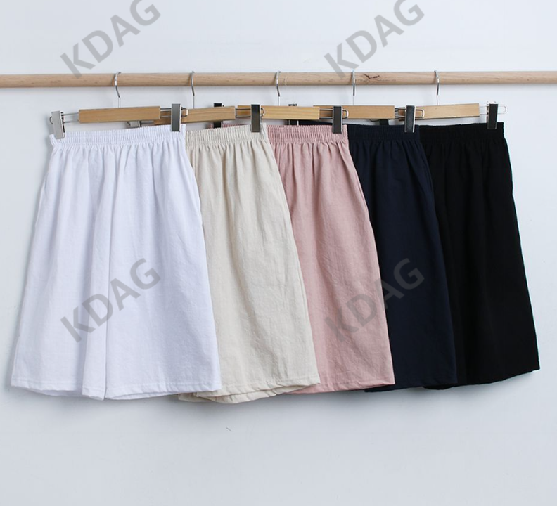 BLESSU韓國直郵東大門實拍女裝新款人氣職業休閑短褲口袋亞麻BLESSU短褲