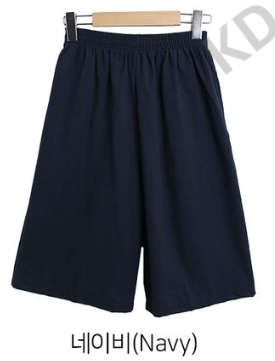 BLESSU韓國直郵東大門實拍女裝新款人氣職業休閑短褲口袋亞麻BLESSU短褲圖色4