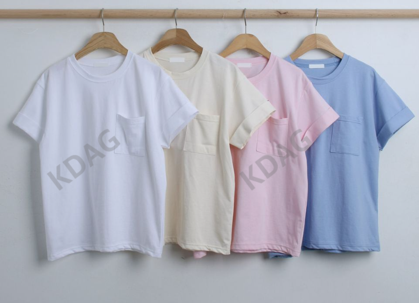 BLESSU韓國直郵東大門代購女裝新款24秋冬推薦熱賣職業T恤口袋BLESSUT恤