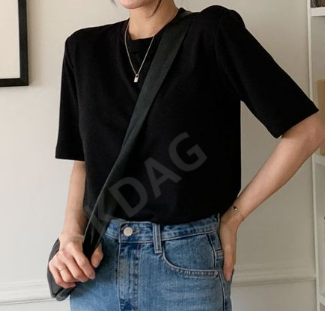 BLESSU直郵韓國代購女裝新品推薦休閑24秋冬熱賣職業時尚T恤BLESSUT恤