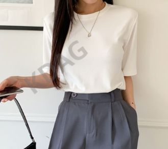 BLESSU直郵韓國代購女裝新品推薦休閑24秋冬熱賣職業時尚T恤BLESSUT恤