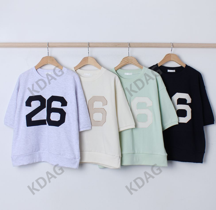 BLESSU韓國直郵東大門代購女裝新款24秋冬真品熱賣推薦T恤刺繡BLESSUT恤