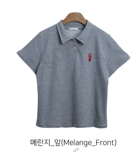 BLESSU直郵韓國代購女裝新款休閑職業推薦時尚真品熱賣T恤刺繡BLESSUT恤圖色1