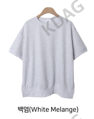 BLESSU韓國直郵女裝新品時尚真品職業24秋冬休閑人氣T恤寬松BLESSUT恤圖色3