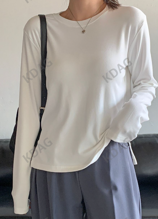 BLESSU韓國直郵東大門代購女裝新款熱賣推薦時尚職業長袖T恤BLESSU長袖T恤