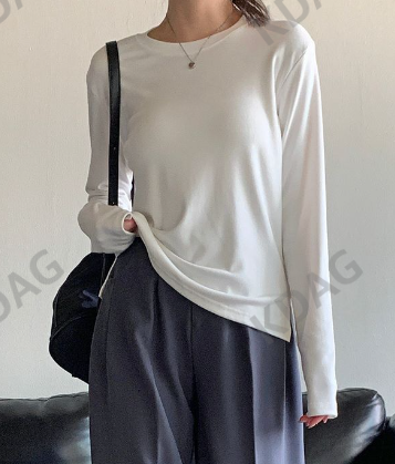 BLESSU韓國直郵東大門代購女裝新款熱賣推薦時尚職業長袖T恤BLESSU長袖T恤