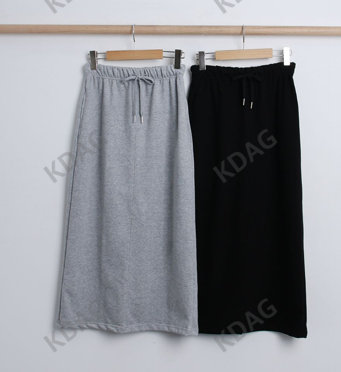 BLESSU韓國直郵女裝新品24秋冬職業人氣熱賣真品推薦長裙綁帶BLESSU長裙