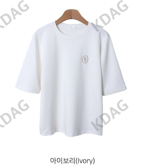 BLESSU直郵韓國代購女裝新品推薦職業時尚24秋冬休閑熱賣T恤BLESSUT恤圖色2