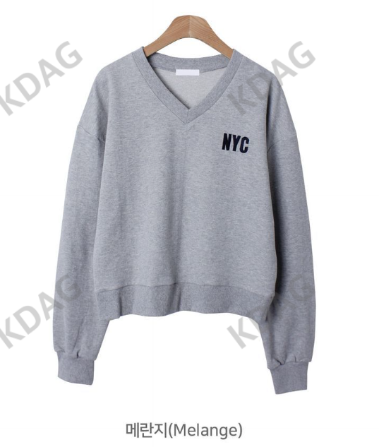 BLESSU直郵韓國代購女裝新品職業24秋冬真品時尚推薦衛衣V領BLESSU衛衣圖色2