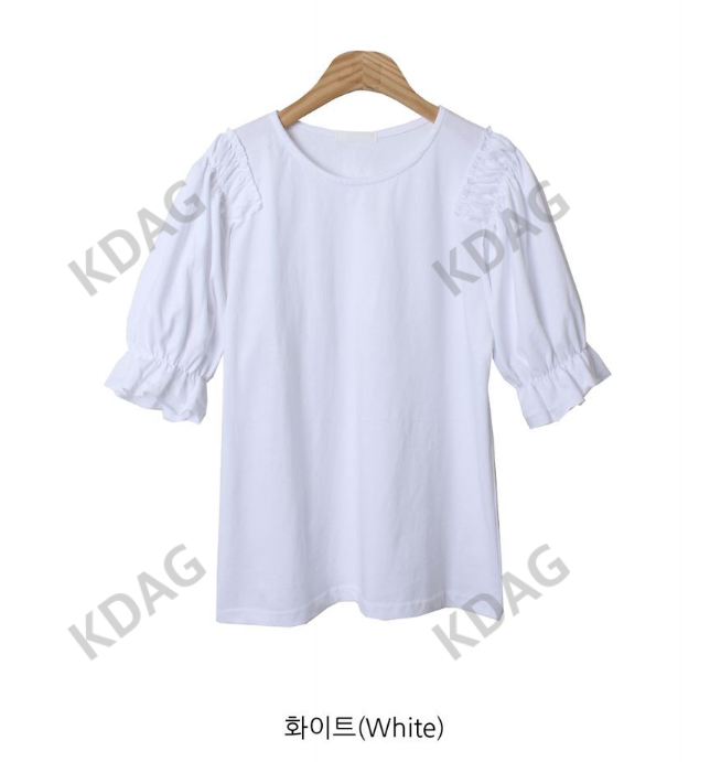 BLESSU韓國直郵女裝新品職業熱賣24秋冬人氣真品推薦時尚T恤BLESSUT恤圖色2