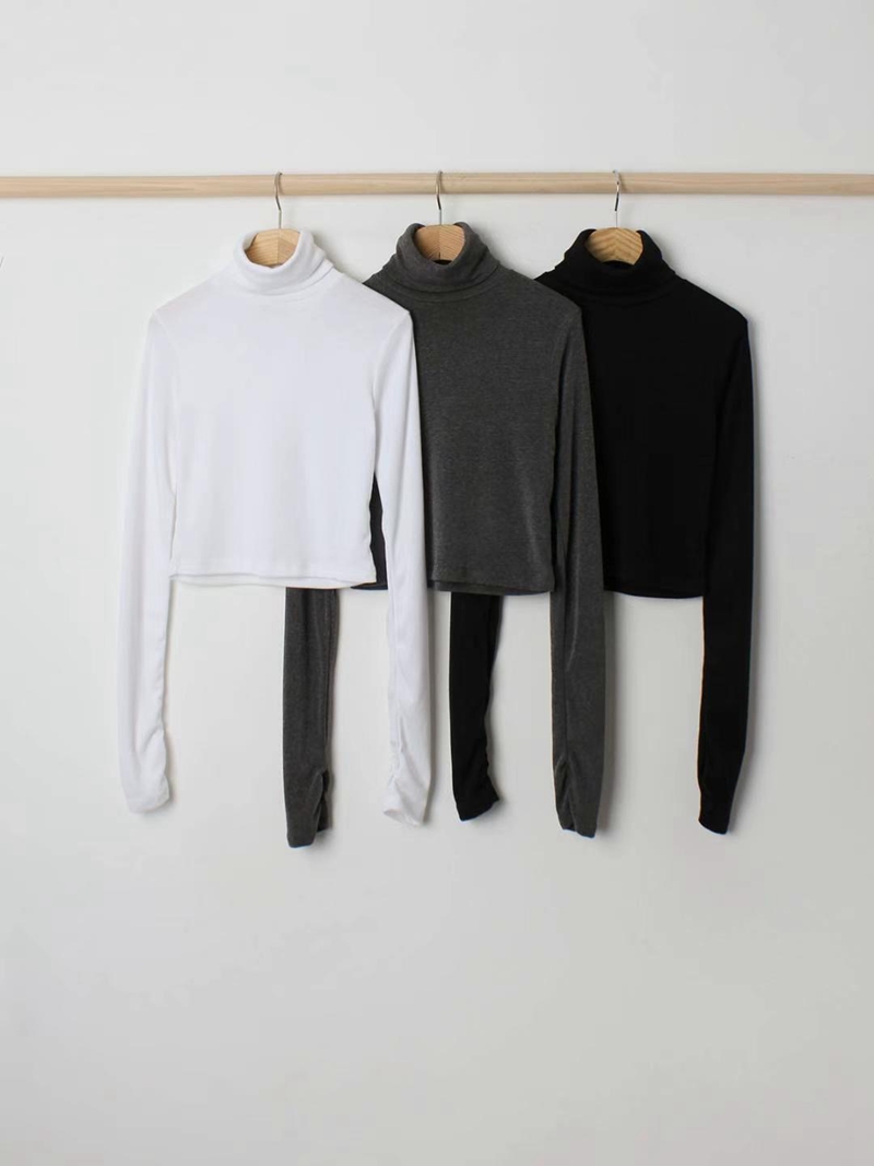 BOBBYIJAY韓國直郵東大門實拍女裝新款熱賣休閑人氣長袖T恤BOBBYIJAY長袖T恤圖色2左二色