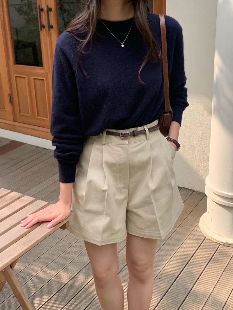 AND韓國直郵東大門實拍女裝新品24秋冬人氣時尚針織衫羊毛圓領DAILY PROJECT針織衫圖色4