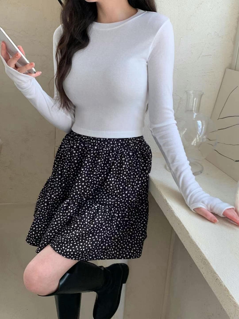 BOBBYIJAY韓國直郵女裝新款人氣24秋冬時尚推薦熱賣長袖T恤BOBBYIJAY長袖T恤圖色1