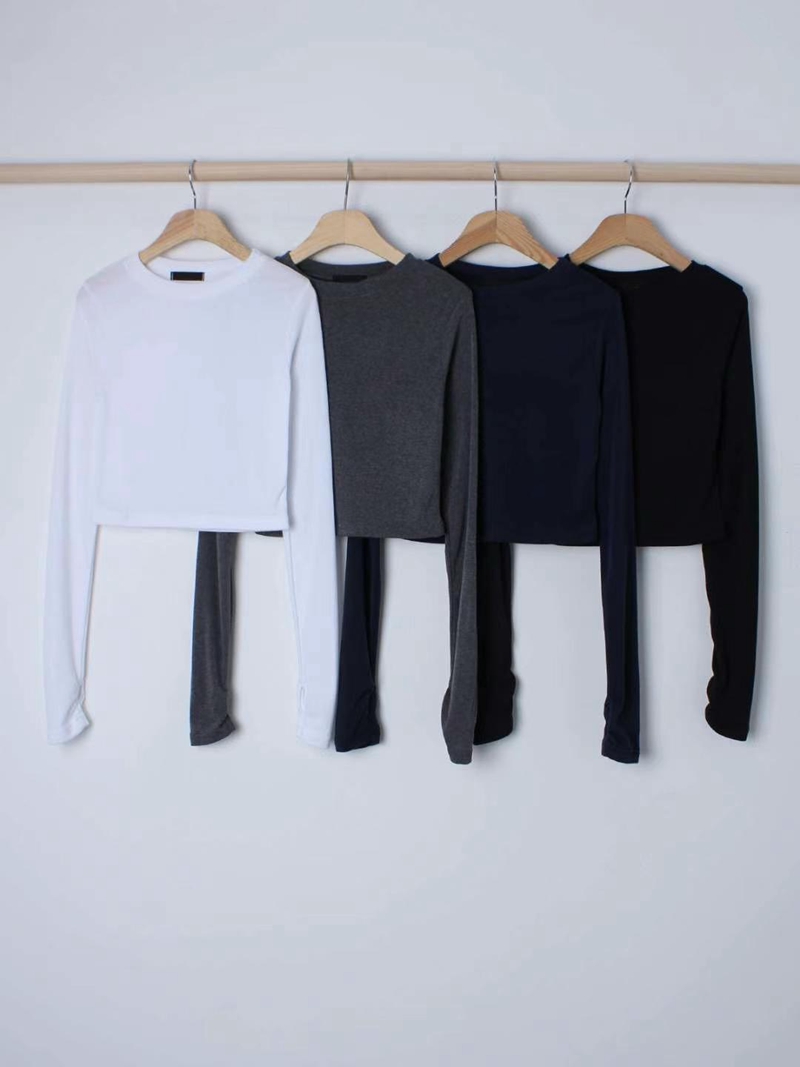 BOBBYIJAY韓國直郵女裝新款人氣24秋冬時尚推薦熱賣長袖T恤BOBBYIJAY長袖T恤圖色2左二色