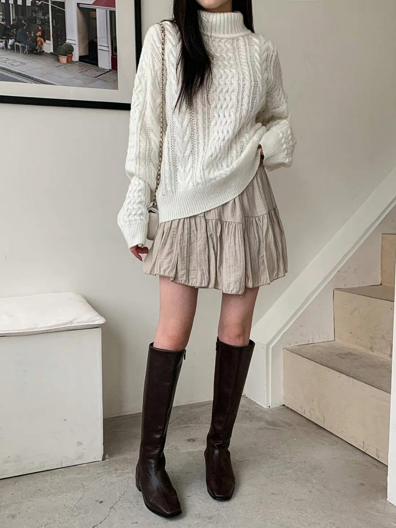 BOBBYIJAY韓國直郵女裝新品熱賣真品24秋冬職業休閑人氣短裙BOBBYIJAY短裙