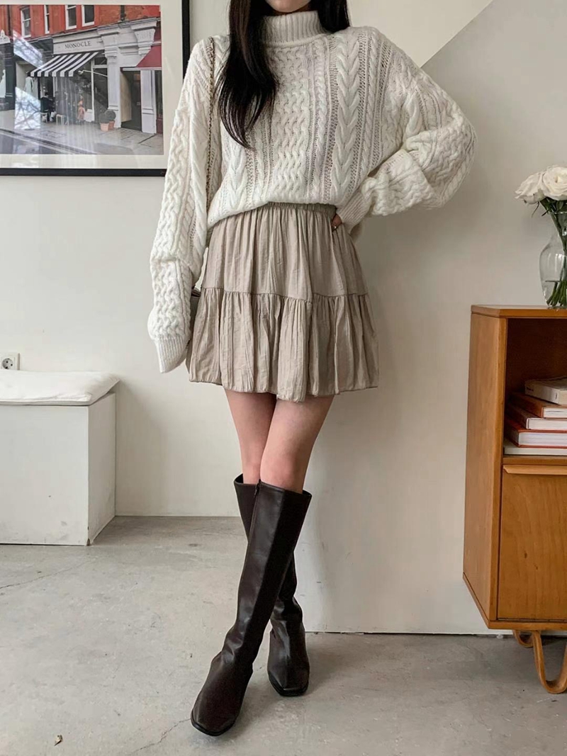 BOBBYIJAY韓國直郵女裝新品熱賣真品24秋冬職業休閑人氣短裙BOBBYIJAY短裙圖色1