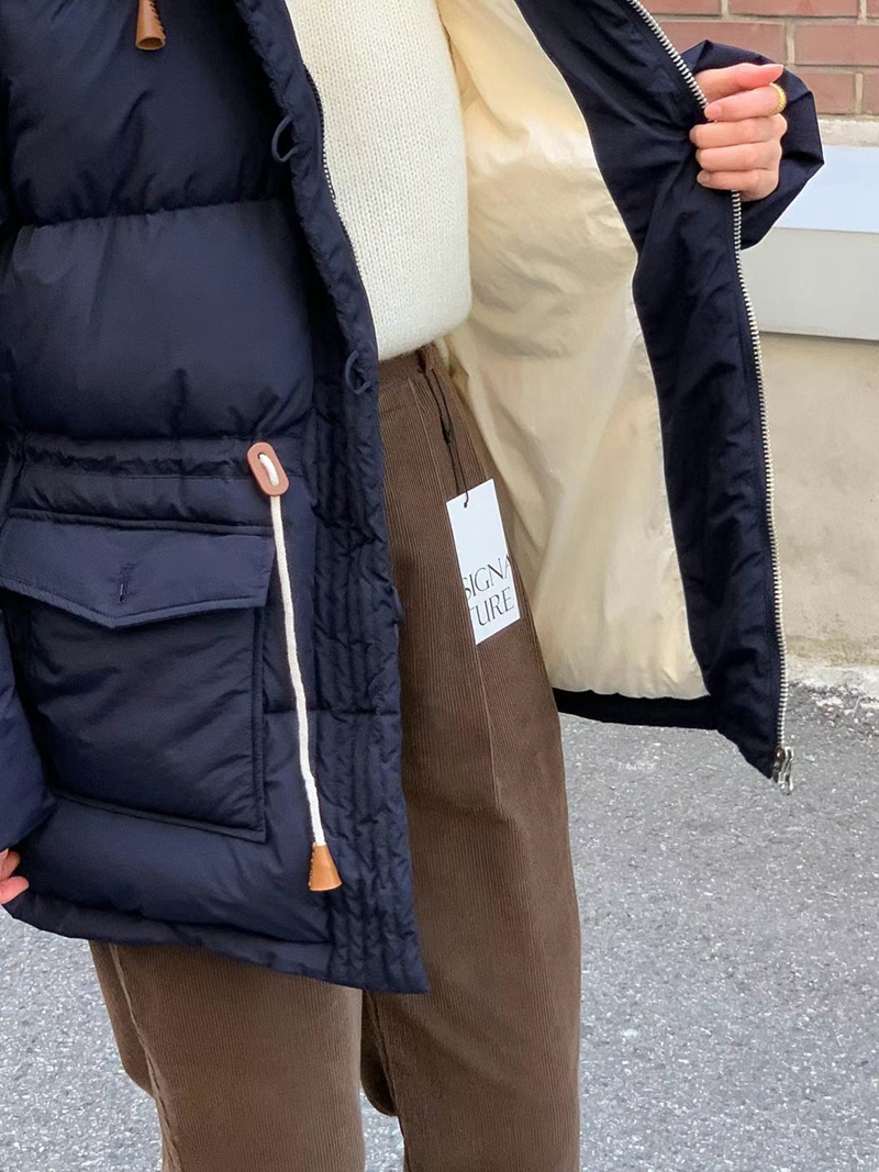 SIGNATURE韓國直郵東大門實拍女裝新品休閑24秋冬推薦短款棉服SIGNATURE短款棉服