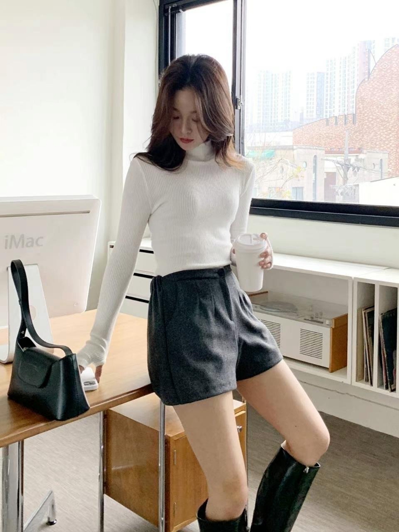 BOBBYIJAY韓國直郵女裝新款24秋冬休閑時尚推薦熱賣職業短褲BOBBYIJAY短褲