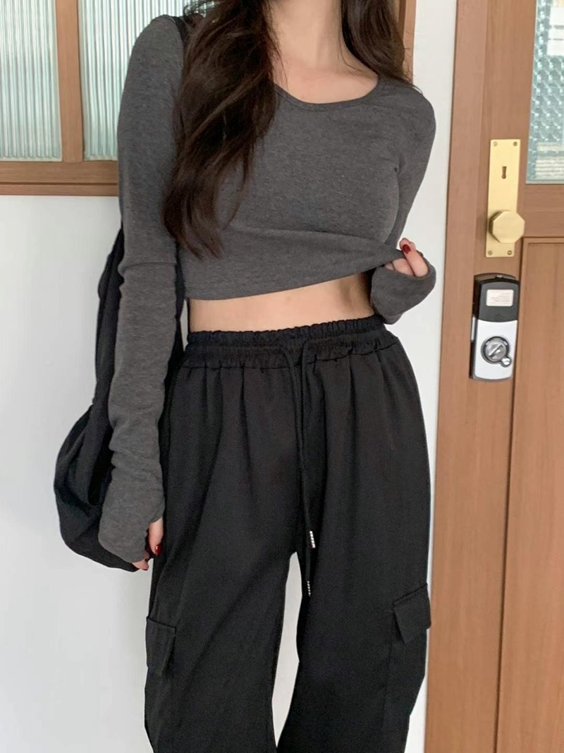 BOBBYIJAY直郵韓國代購女裝新品職業熱賣休閑推薦時尚長袖T恤BOBBYIJAY長袖T恤圖色2