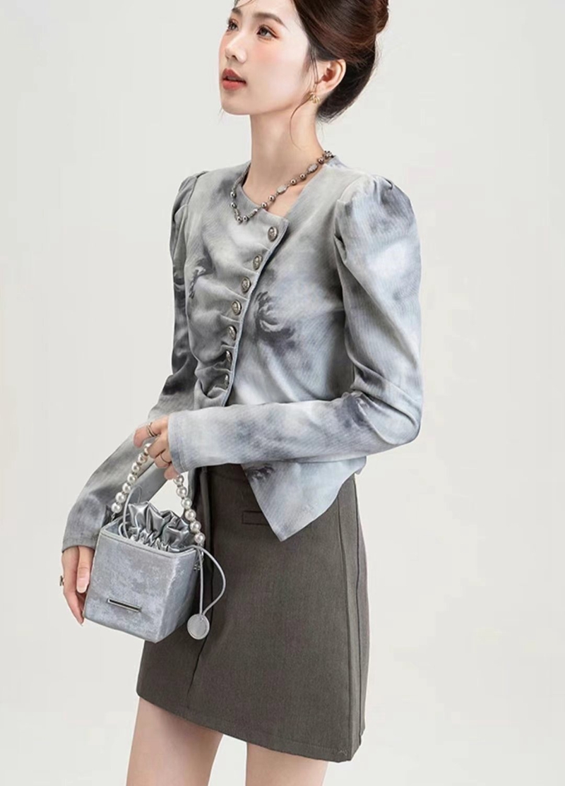 THE COCO韓國直郵女裝新款推薦24秋冬真品職業時尚襯衫蕾絲衫THE COCO襯衫/蕾絲衫