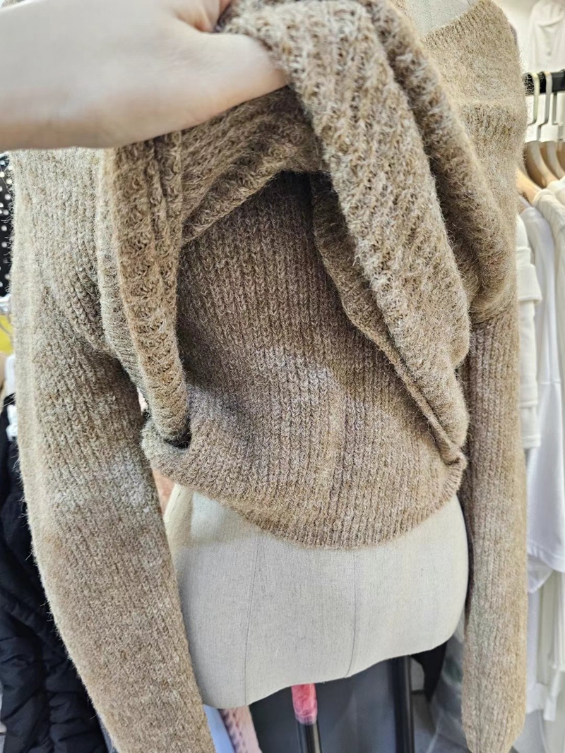 THE COCO韓國直郵女裝新款熱賣休閑真品推薦時尚針織衫雙面THE COCO針織衫