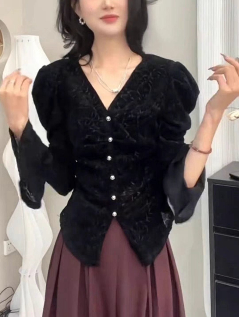 THE COCO韓國直郵東大門實拍女裝新款真品時尚人氣襯衫蕾絲衫THE COCO襯衫/蕾絲衫