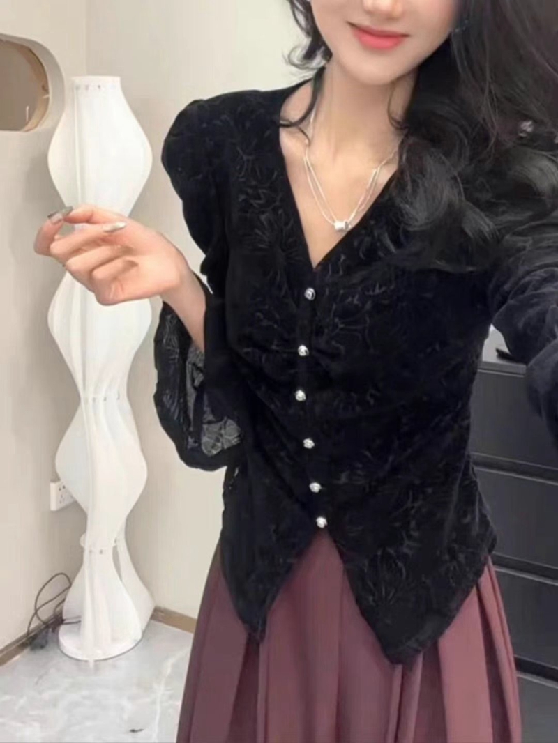 THE COCO韓國直郵東大門實拍女裝新款真品時尚人氣襯衫蕾絲衫THE COCO襯衫/蕾絲衫