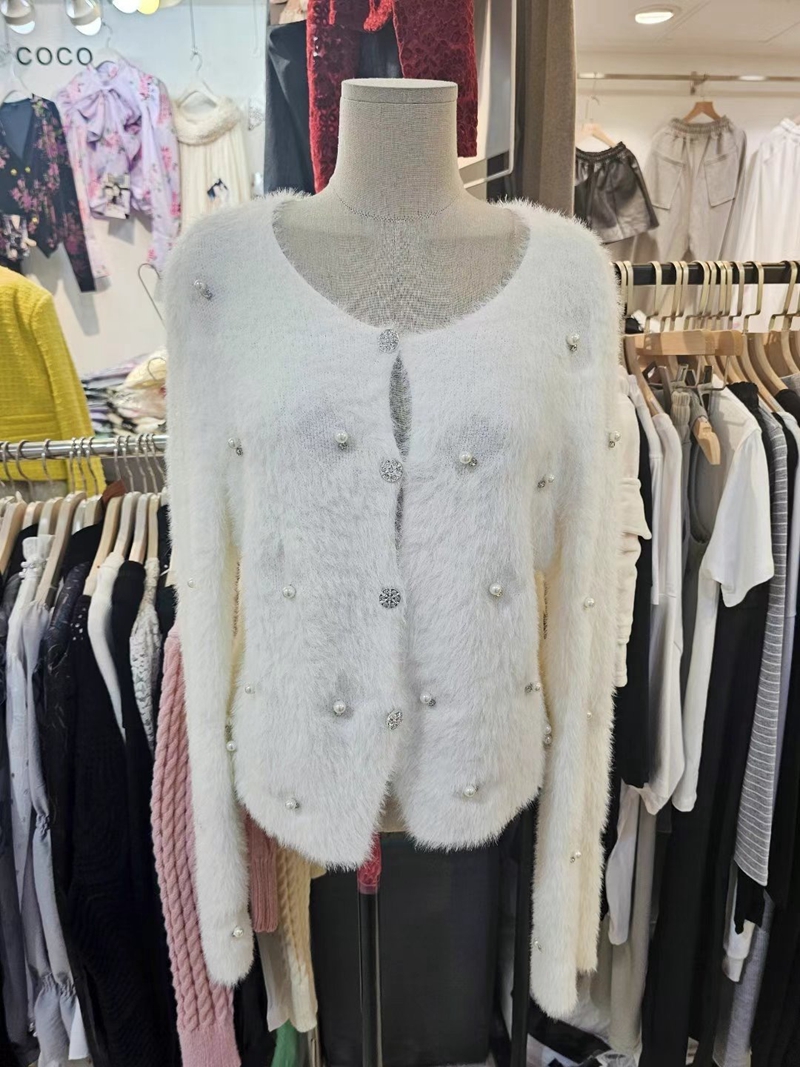 THE COCO韓國直郵東大門代購女裝新品熱賣職業真品針織衫開衫THE COCO針織衫圖色1