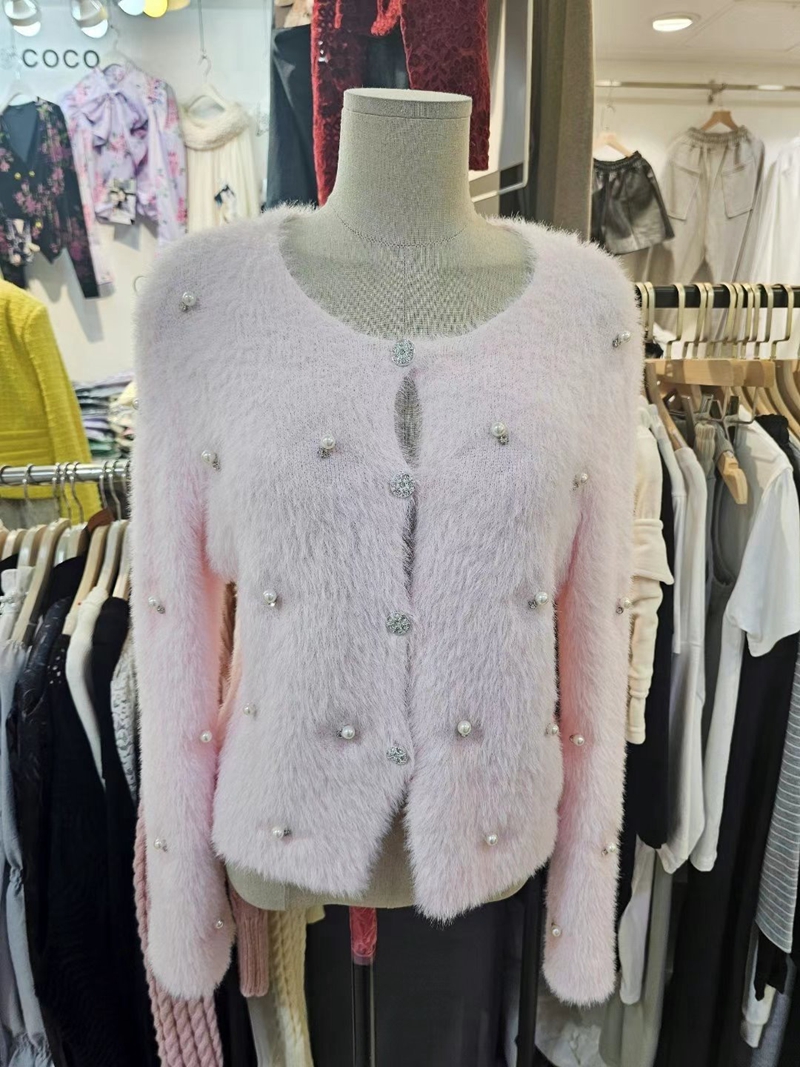 THE COCO韓國直郵東大門代購女裝新品熱賣職業真品針織衫開衫THE COCO針織衫圖色2