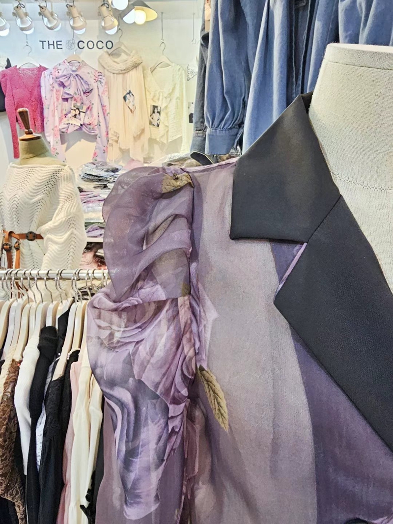 THE COCO直郵韓國代購女裝新款24秋冬時尚熱賣休閑襯衫蕾絲衫THE COCO襯衫/蕾絲衫