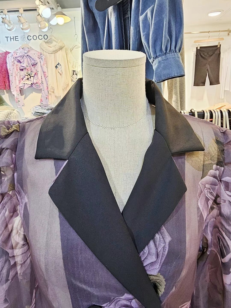 THE COCO直郵韓國代購女裝新款24秋冬時尚熱賣休閑襯衫蕾絲衫THE COCO襯衫/蕾絲衫