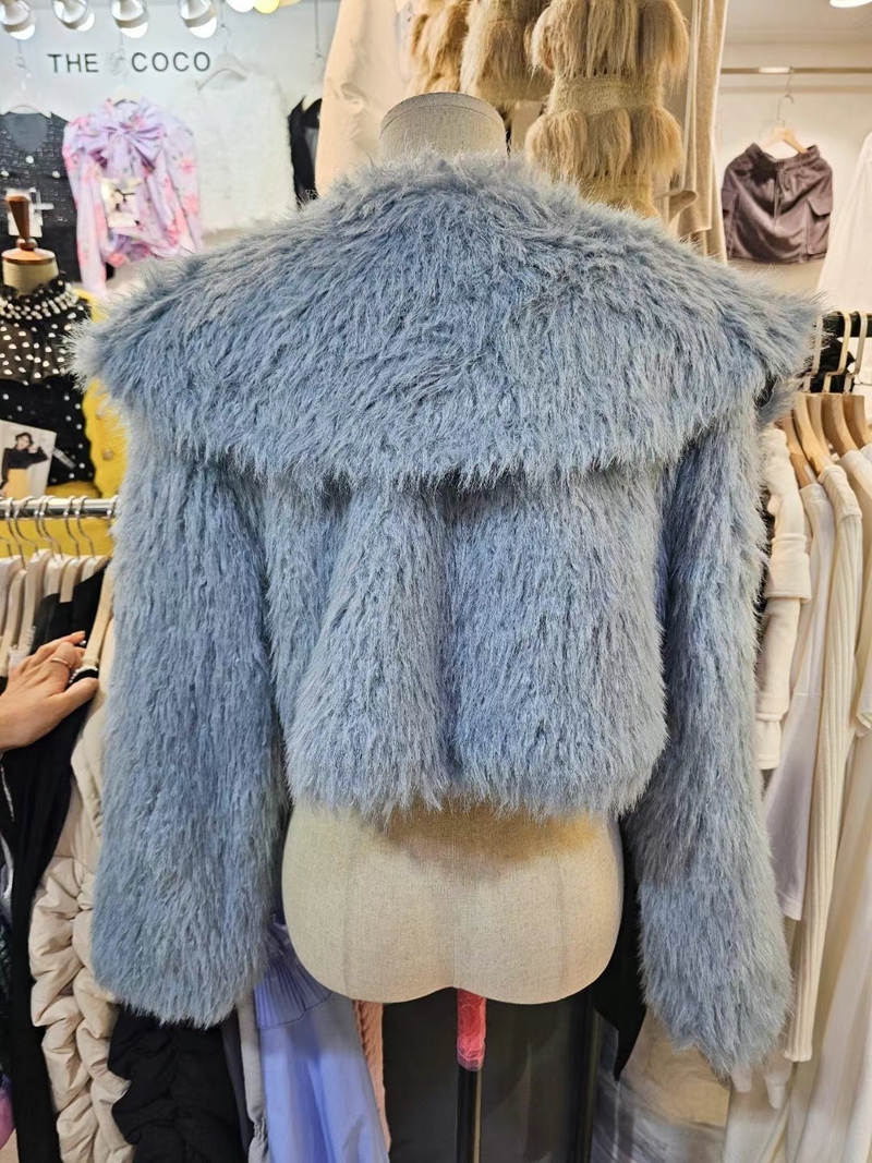 THE COCO韓國直郵東大門代購女裝新品熱賣人氣休閑短款大衣THE COCO短款大衣