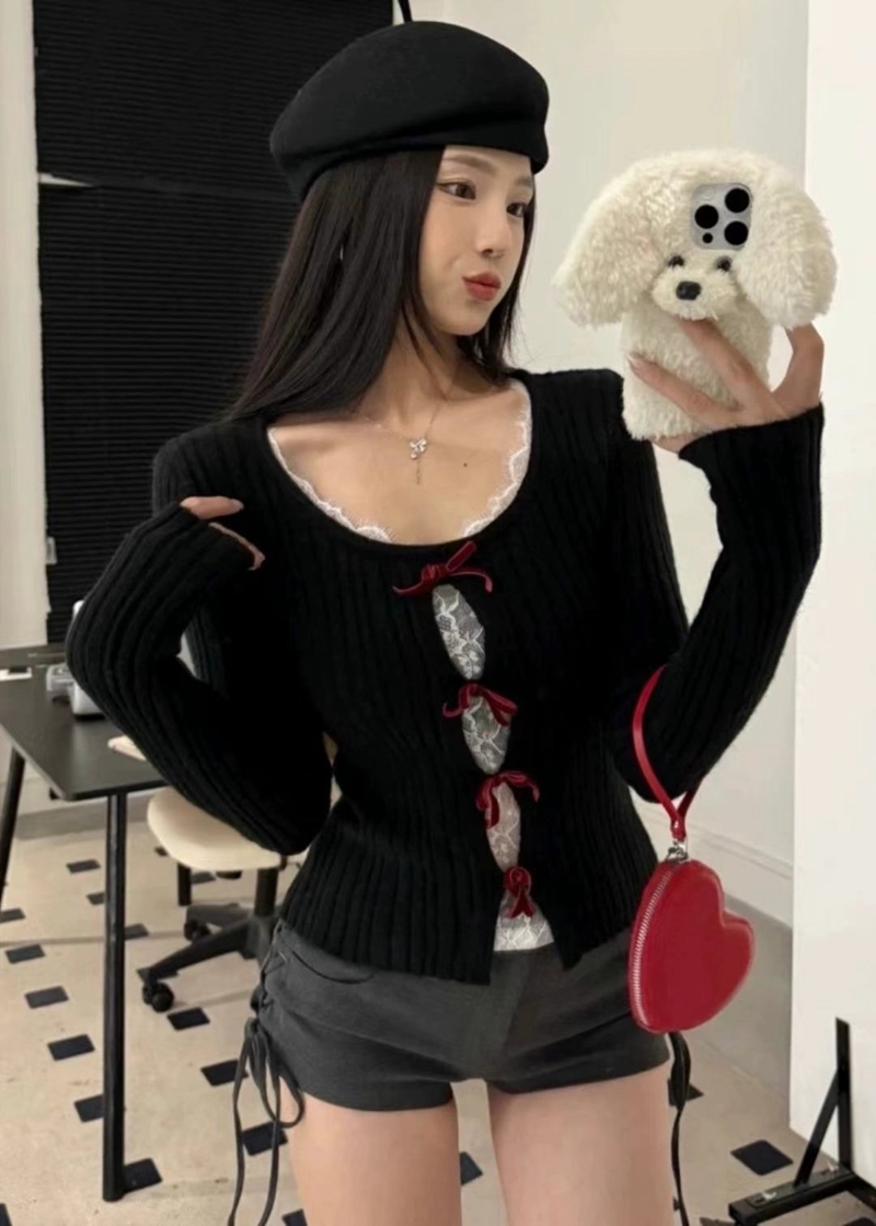 THE COCO韓國直郵東大門代購女裝新款職業熱賣人氣針織衫羅紋THE COCO針織衫