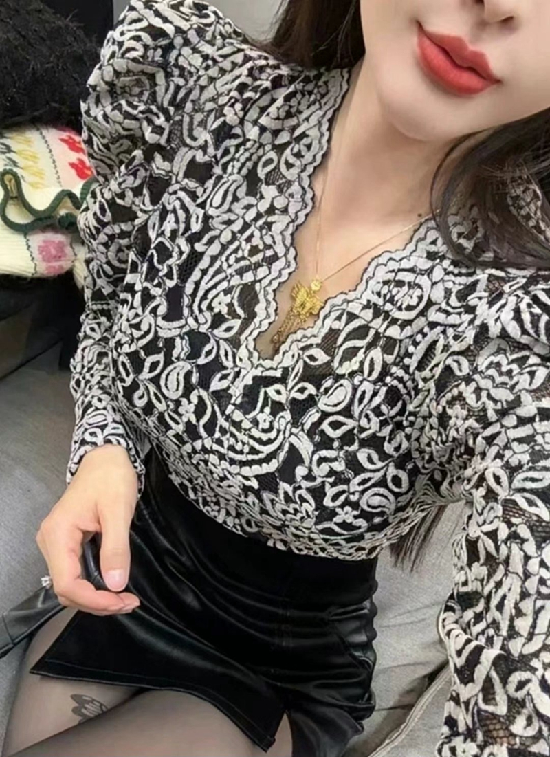 THE COCO韓國直郵東大門實拍女裝新款職業推薦真品襯衫蕾絲衫THE COCO襯衫/蕾絲衫