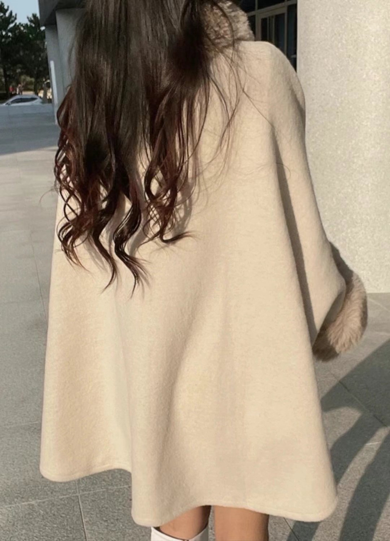 THE COCO韓國直郵東大門代購女裝新品推薦熱賣短款大衣斗篷THE COCO短款大衣