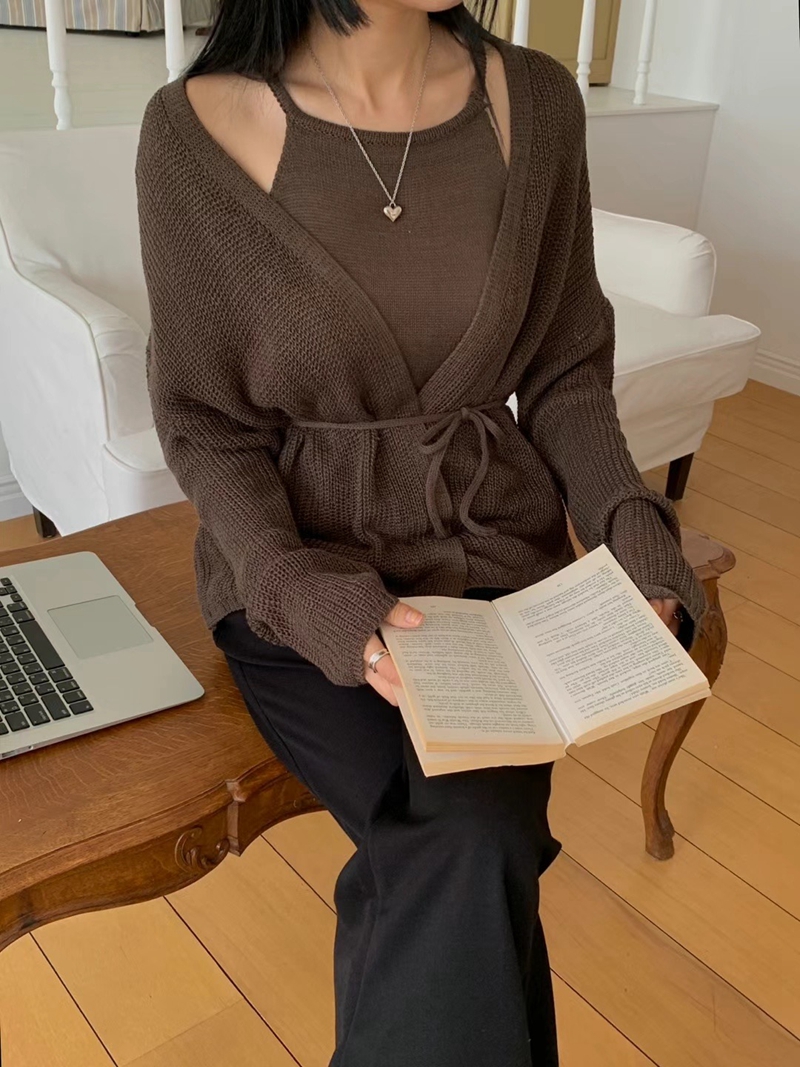 RARASHOW韓國直郵女裝新款時尚熱賣推薦職業真品針織衫開衫RARASHOW針織衫