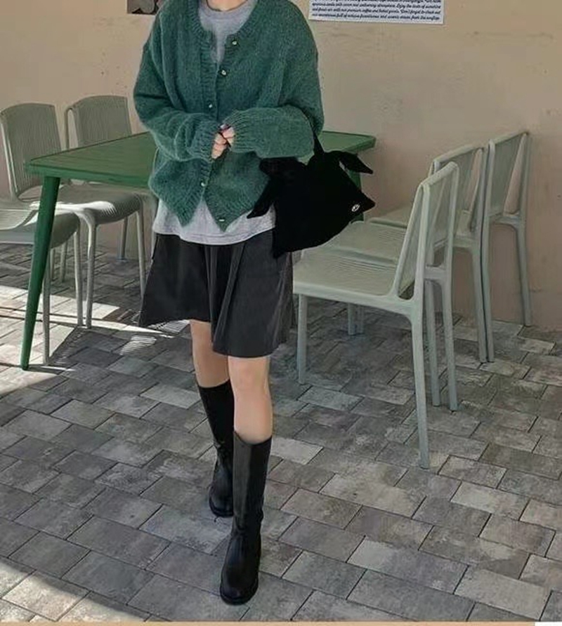 RARASHOW東大門實拍女士新款時尚職業休閑推薦熱賣針織衫開衫RARASHOW針織衫