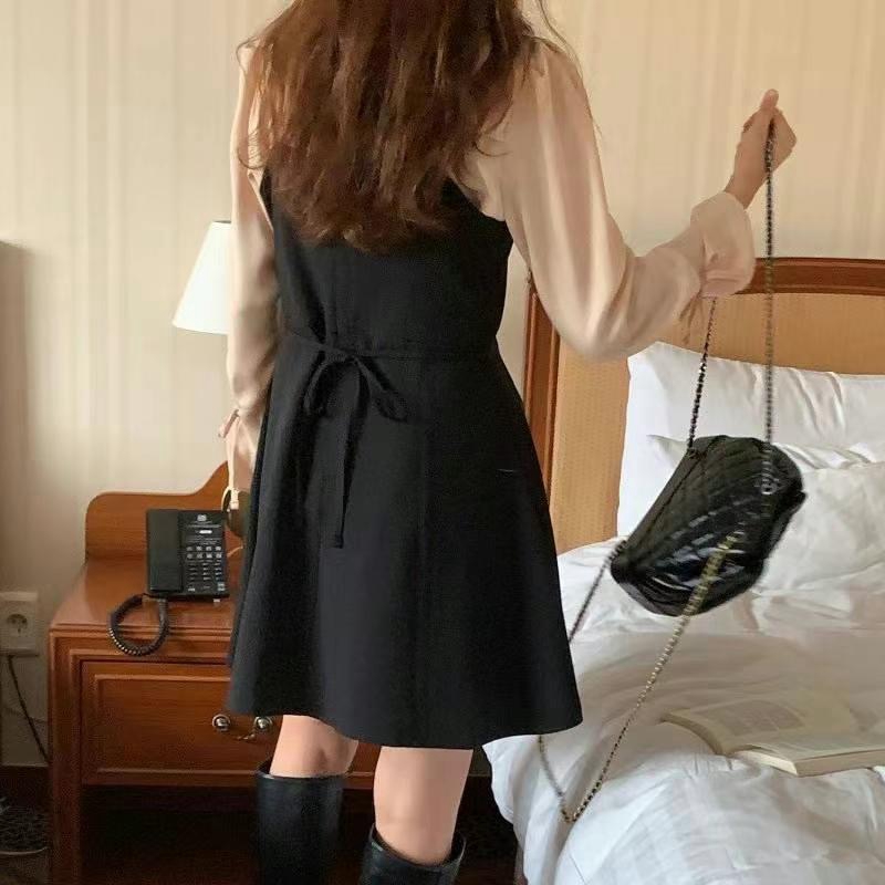 ON-NI-언니-T韓國直郵女士新款24秋夏職業真品時尚連衣裙ON-NI連衣裙