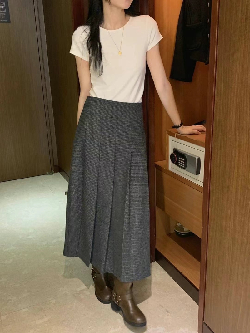 RARASHOW東大門直郵女裝新品24秋夏推薦人氣時尚熱賣長裙百褶RARASHOW長裙圖色2