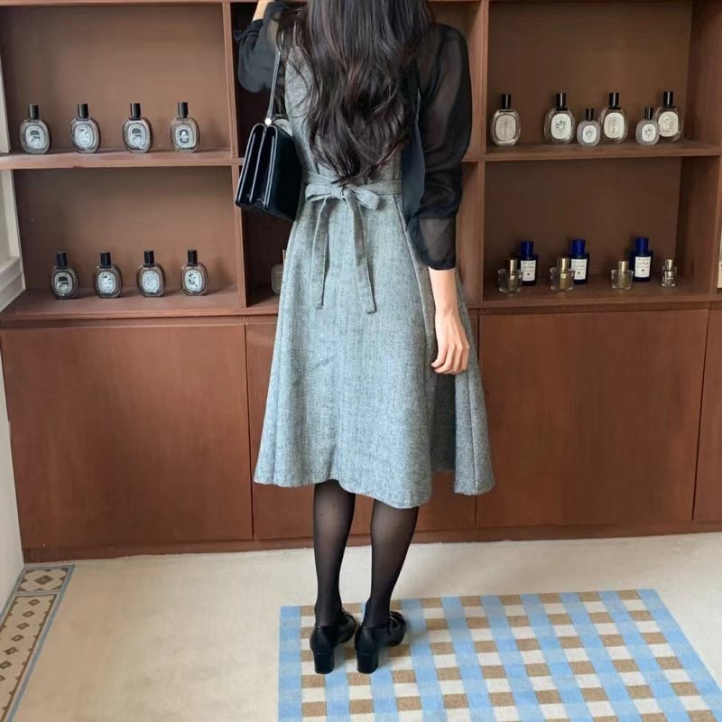 ON-NI-언니-T東大門代購女士新款職業24秋夏熱賣人氣連衣裙ON-NI連衣裙