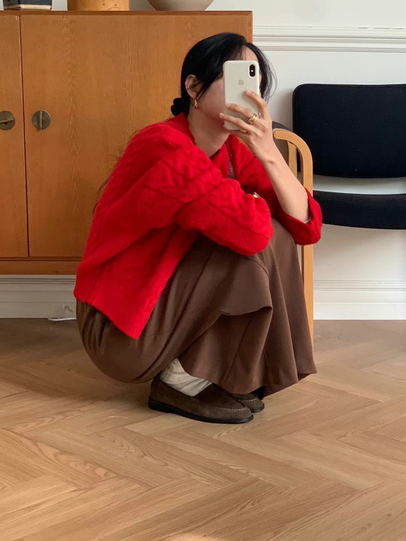 RARASHOW東大門直郵女裝新品人氣休閑真品熱賣針織衫羊毛開衫RARASHOW針織衫