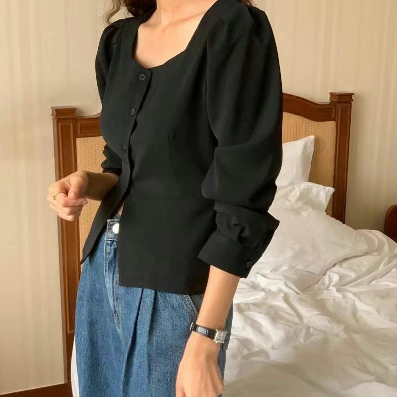 ON-NI-언니-T東大門實拍女士新款休閑時尚人氣襯衫蕾絲衫ON-NI襯衫/蕾絲衫