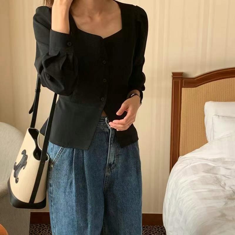 ON-NI-언니-T東大門實拍女士新款休閑時尚人氣襯衫蕾絲衫ON-NI襯衫/蕾絲衫圖色2