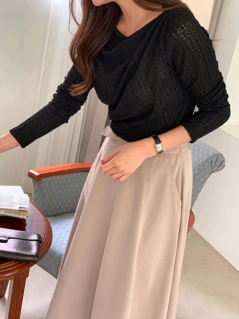 ON-NI-언니-T韓國直郵女裝新款熱賣推薦真品休閑長袖T恤ON-NI長袖T恤