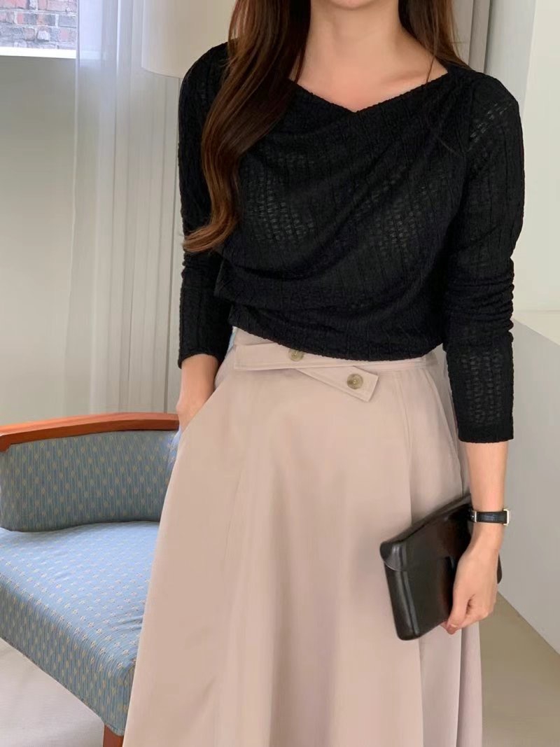 ON-NI-언니-T韓國直郵女裝新款熱賣推薦真品休閑長袖T恤ON-NI長袖T恤
