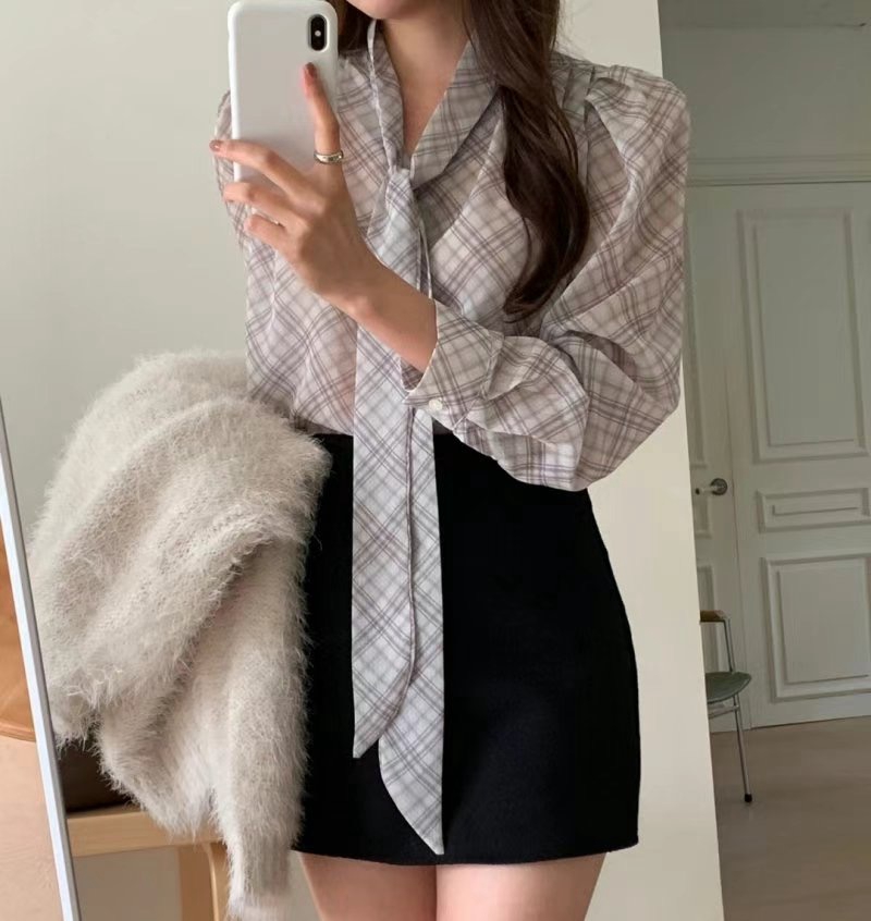 ON-NI-언니-T東大門直郵女裝新品推薦真品時尚襯衫蕾絲衫ON-NI襯衫/蕾絲衫